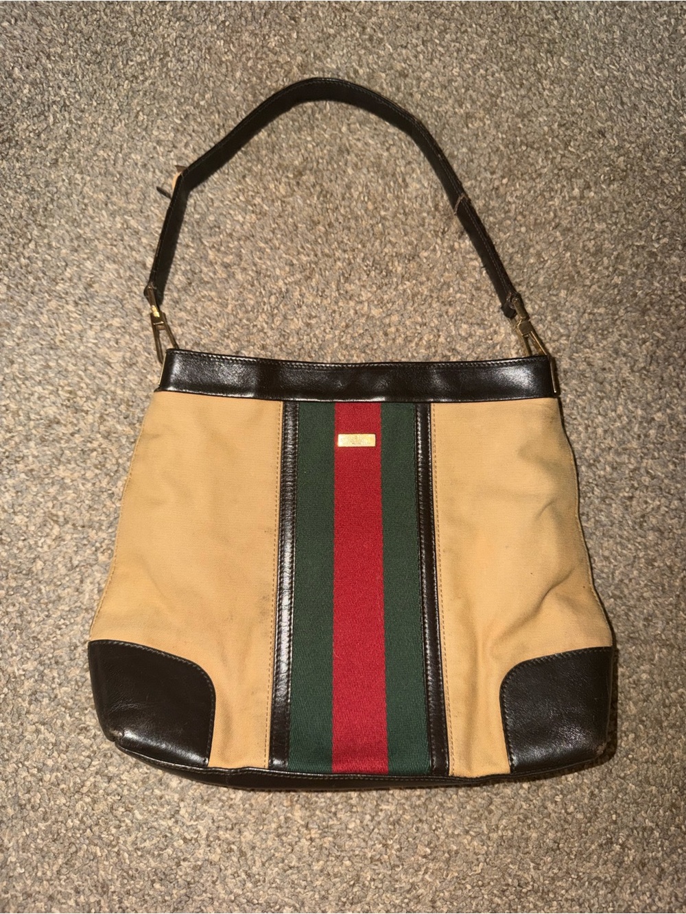 Gucci Sherry Line Canvas Bag
